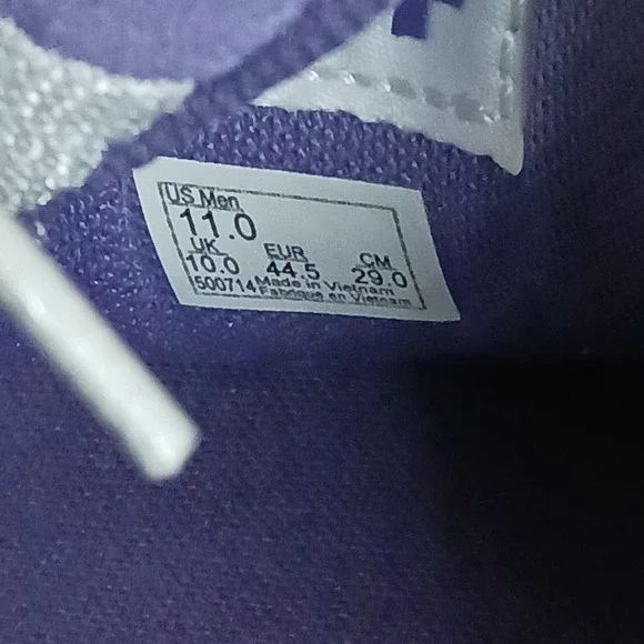 Vans Skate 2 Wayvee Men's Purple White Skate Sneakers Shoes Size 11